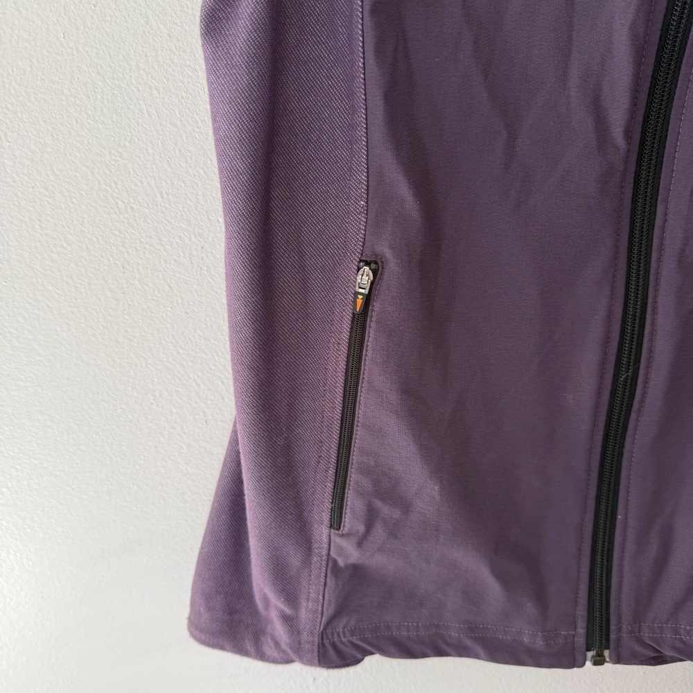 Kerrits Womens Equestrian Full Zip Vest Purple Mock Neck Sleeveless Size Medium - Picture 3 of 9